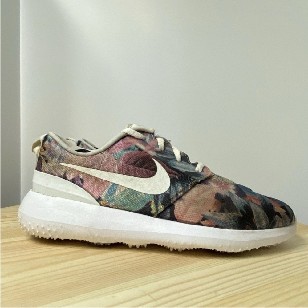 Nike Women's Multicolor Floral Athletic Sneakers - White Swoosh